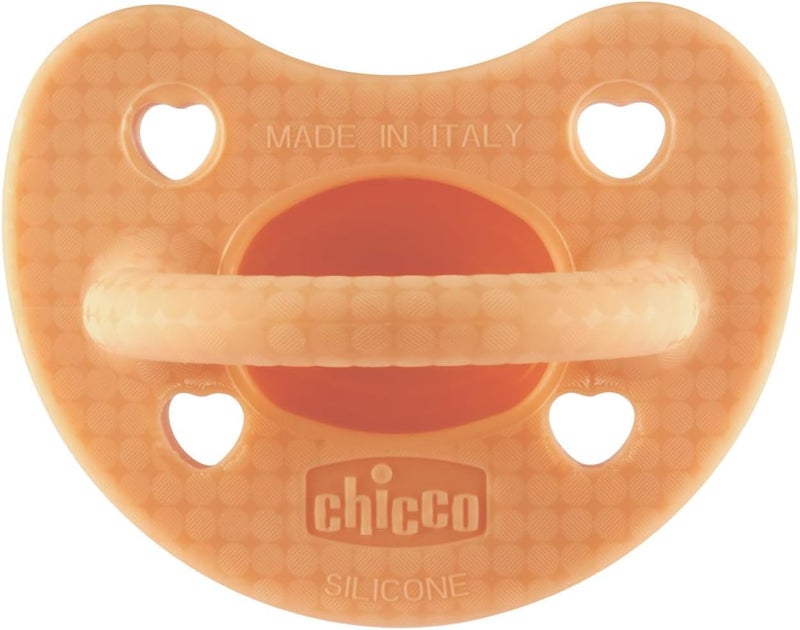 Chicco PhysioForma® Luxe Soft Silicone Soother 2-6m 1pc, Orange - Image 1
